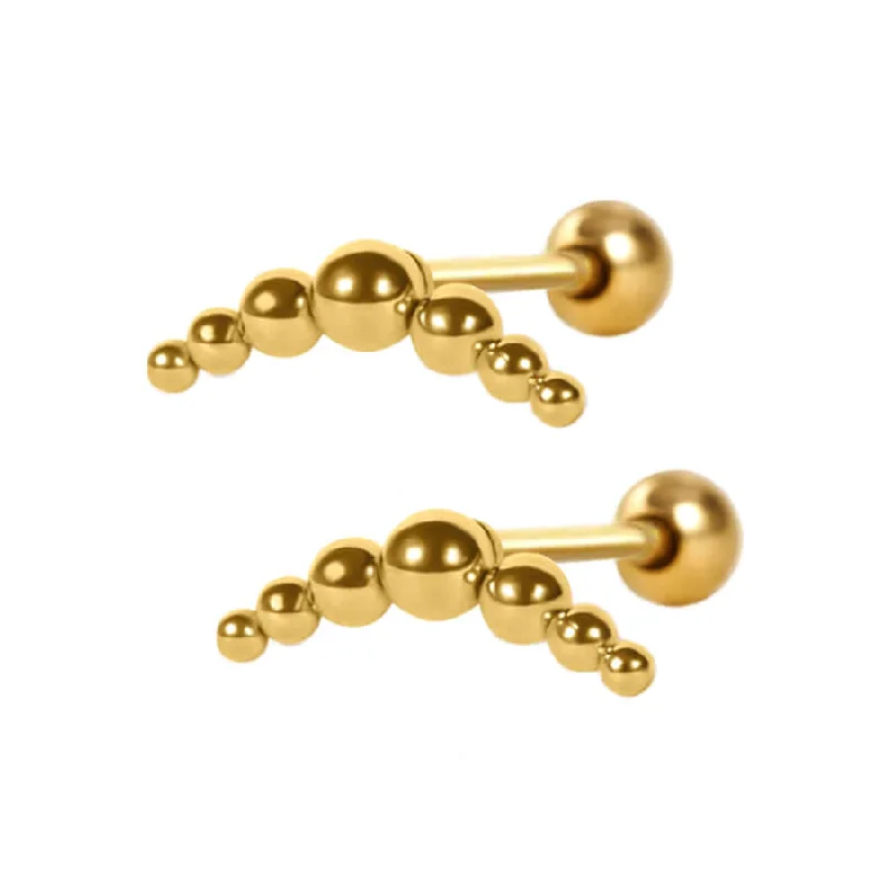 Bubble Barbell Earring Barbell Ball Back Earrings Sleeper Earrings