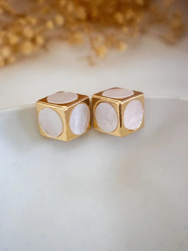 Glidded Cubic Earrings