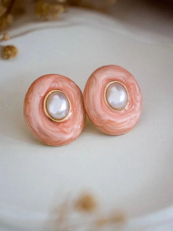 Marble Effect Button Studs