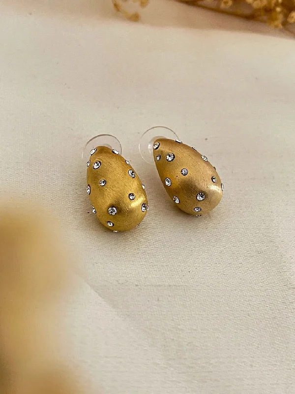 Matte Stone Drop Studs