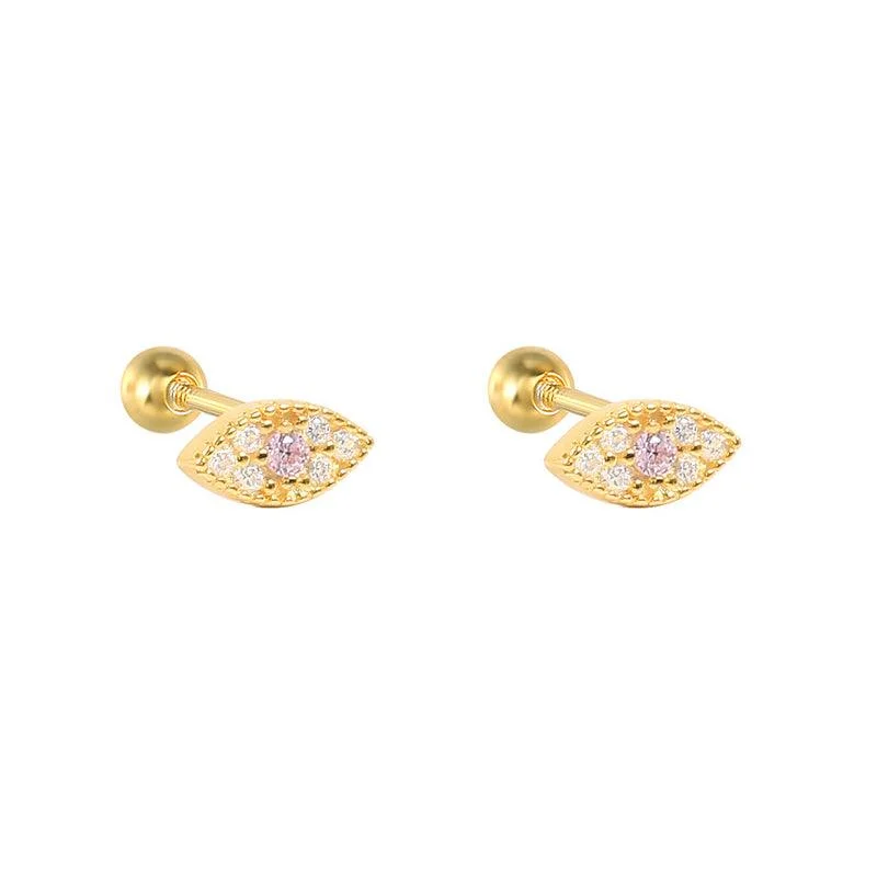 Gold with Pink CZ