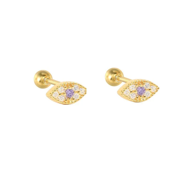 Gold with Purple CZ