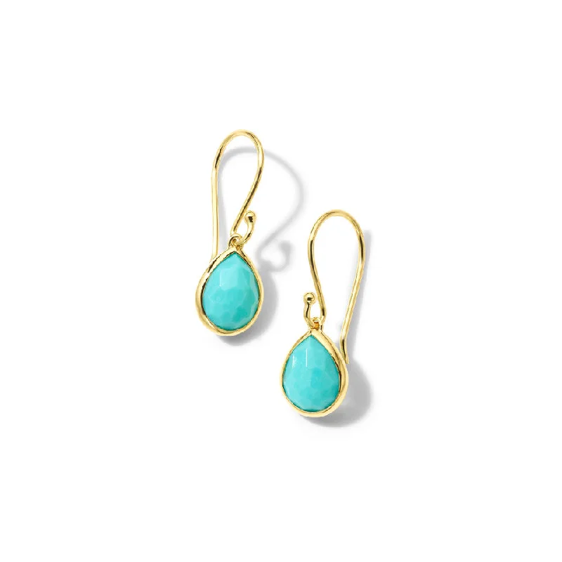 Teeny Teardrop Earrings in 18K Gold