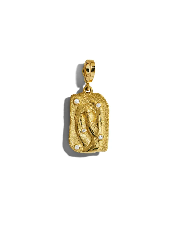 Collide Medium Relic Yellow Gold Coin Charm