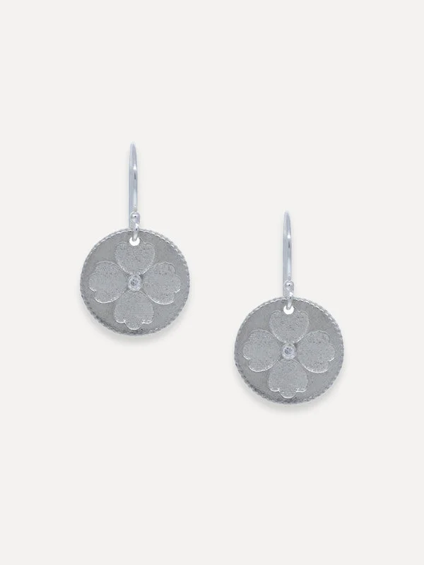 Flynn Earrings - small "opportunity & luck"