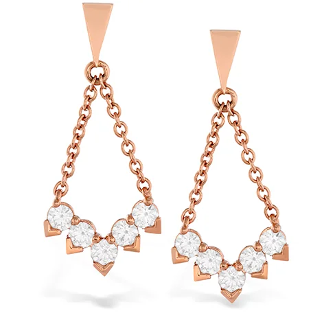 Hearts On Fire Aerial Diamond V Drop Earrings