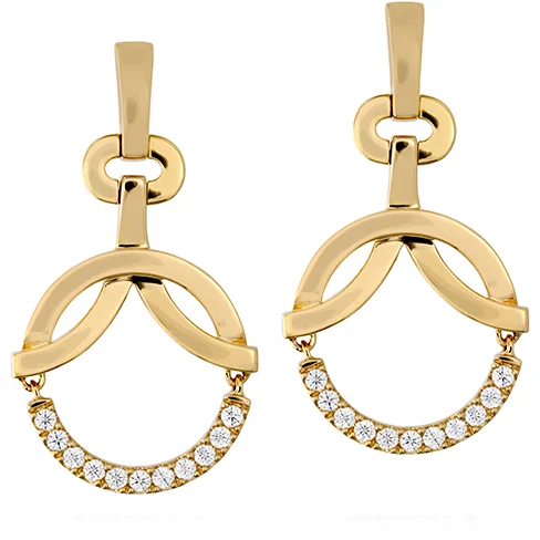 Hearts On Fire Copley Circle Diamond Drop Earrings