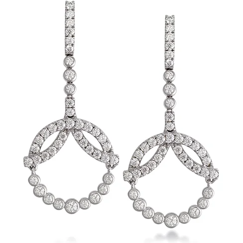 Hearts On Fire Copley Diamond Circle Diamond Drop Earrings