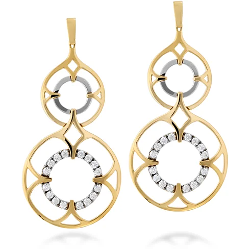 Hearts On Fire Copley Double Diamond Drop Earrings