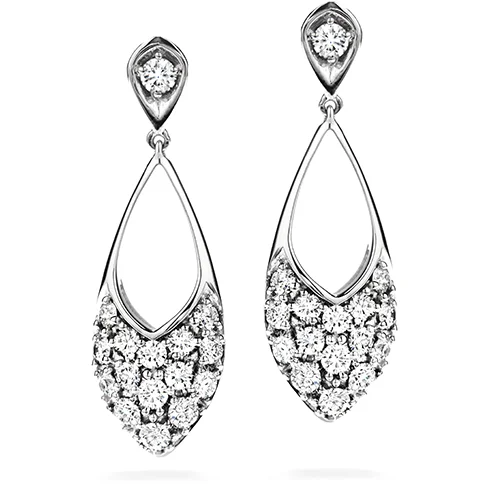 Hearts On Fire Silk Pave Marquee Diamond Drop Earrings