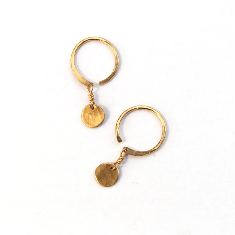 Little Disc "lobe hugger" earrings