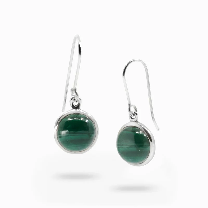 Malachite Drop Earrings