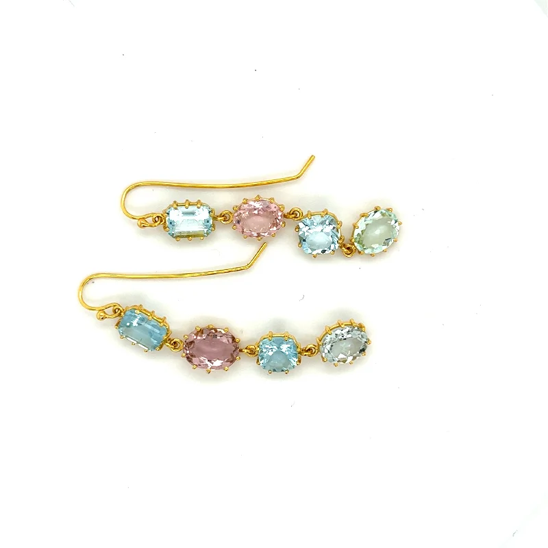 Mismatched Drop Earrings 002