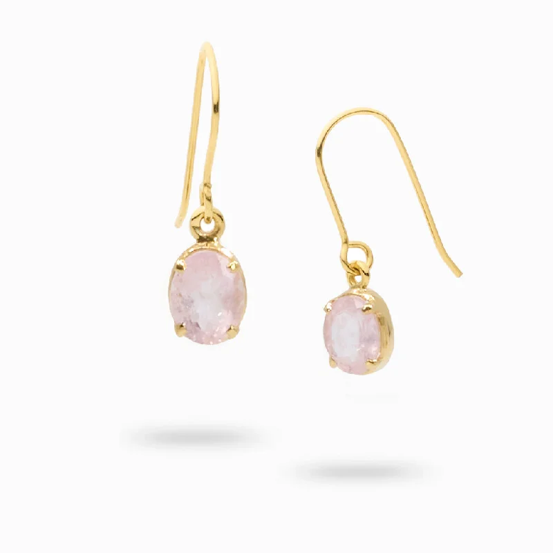 Morganite Drop Earrings