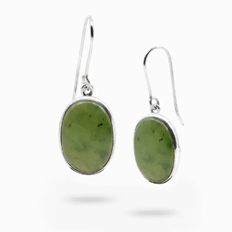 Nephrite Jade Drop Earrings