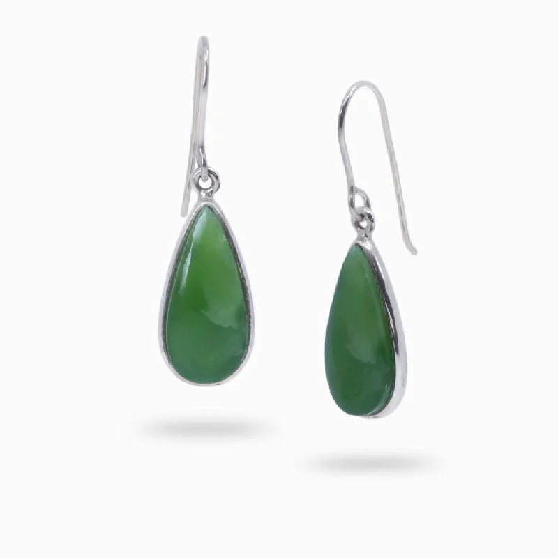 Nephrite Jade Drop Earrings