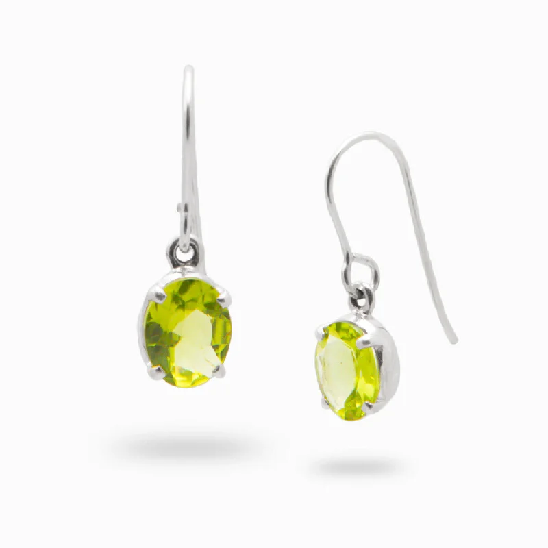 Peridot Drop Earrings