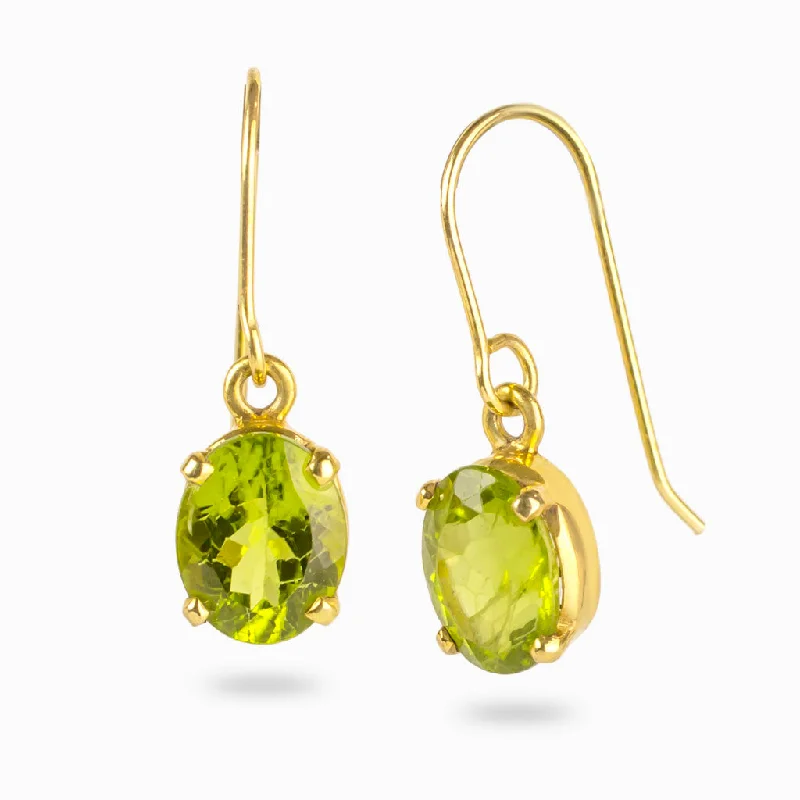 Peridot Drop Earrings