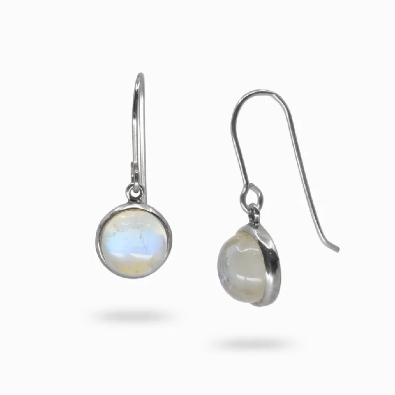 Rainbow Moonstone Drop Earrings