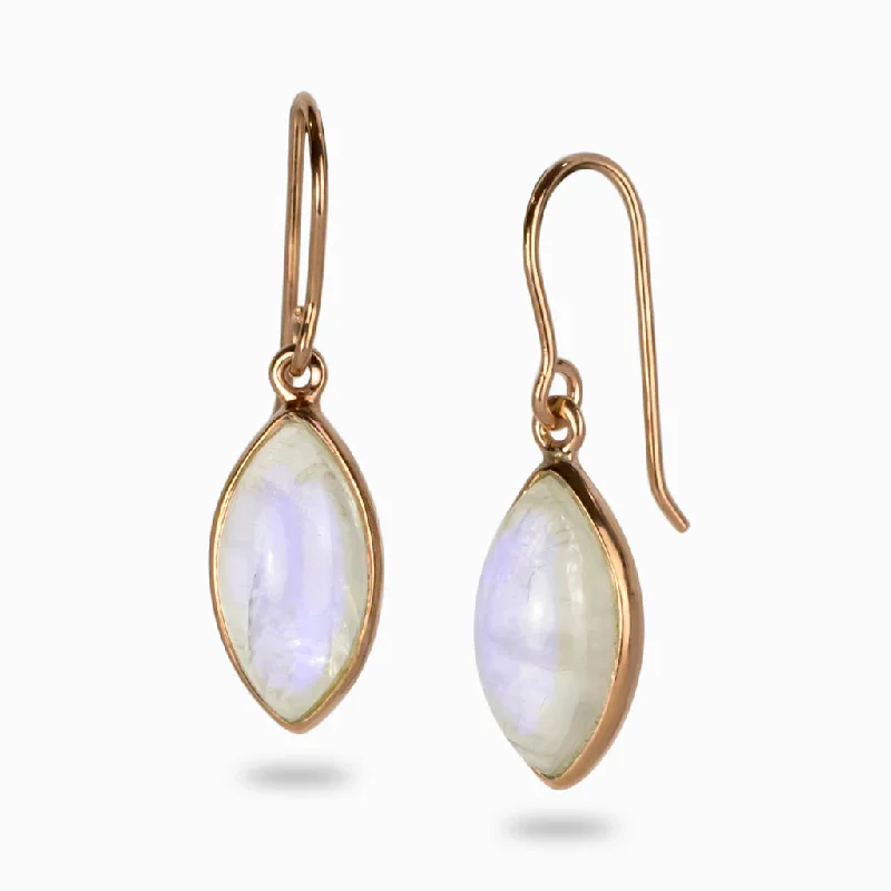 Rainbow Moonstone Drop Earrings