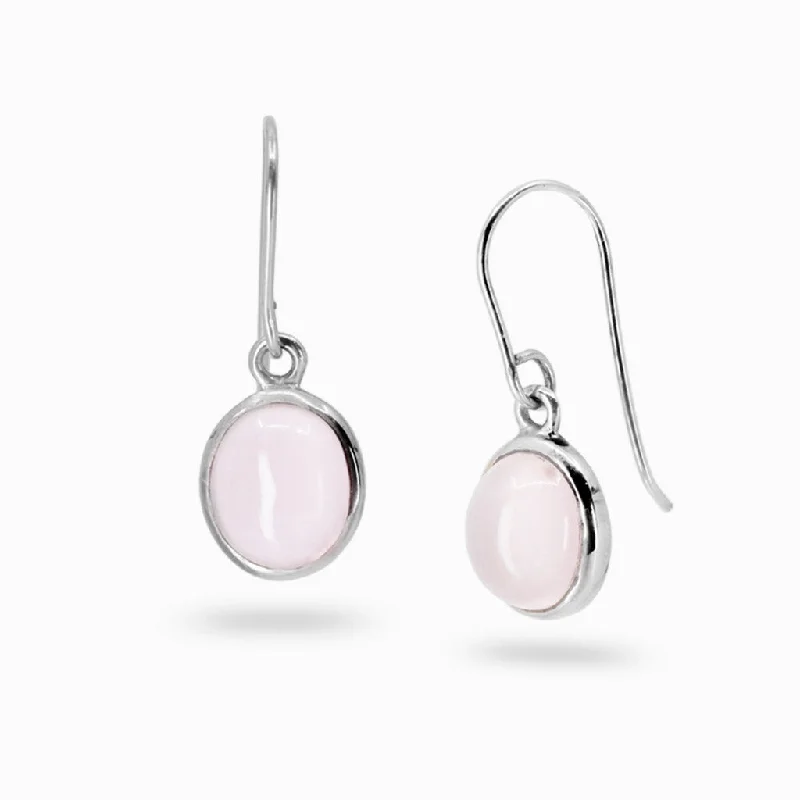 Rose Quartz Drop Earrings