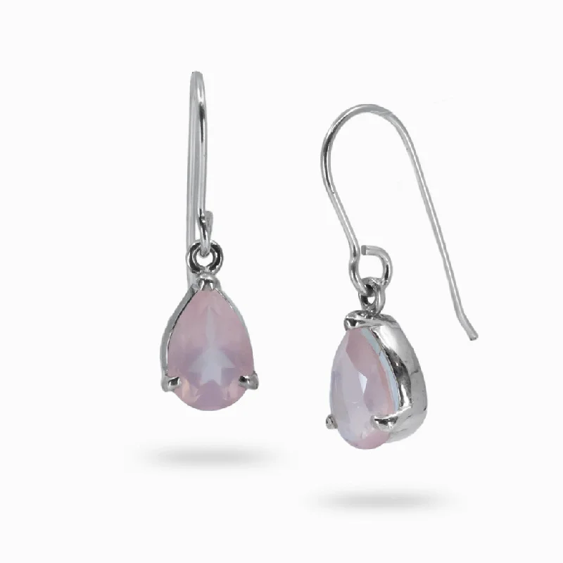 Rose Quartz Drop Earrings