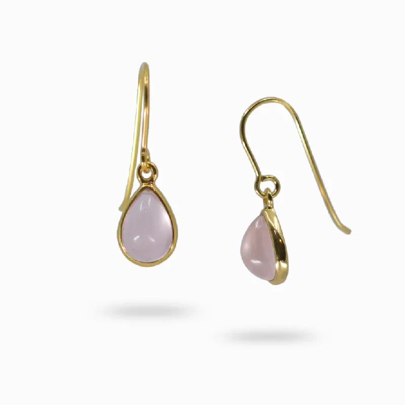 Rose Quartz Drop Earrings