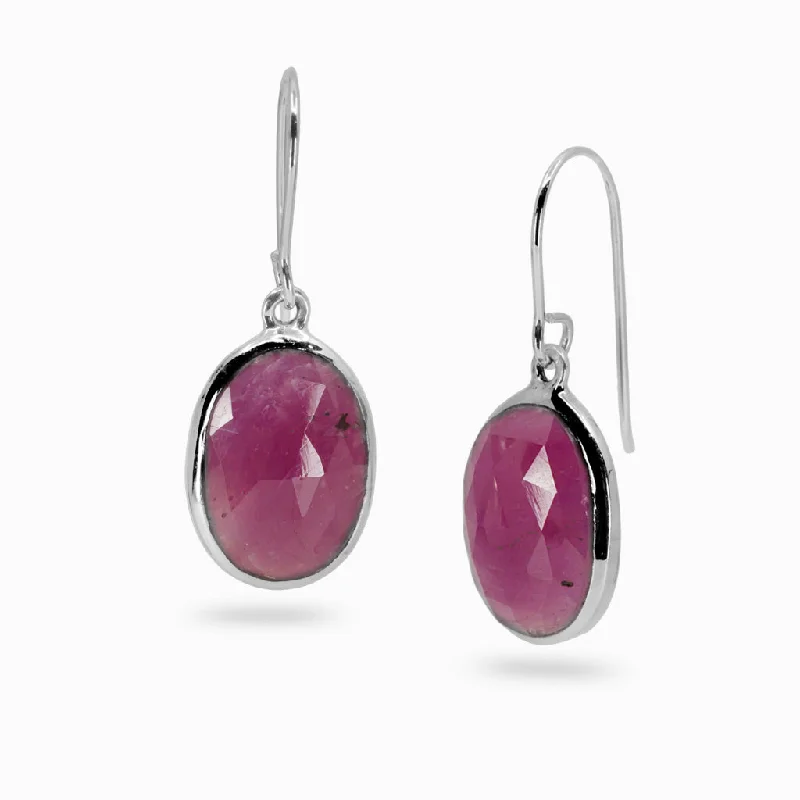 Ruby Drop Earrings