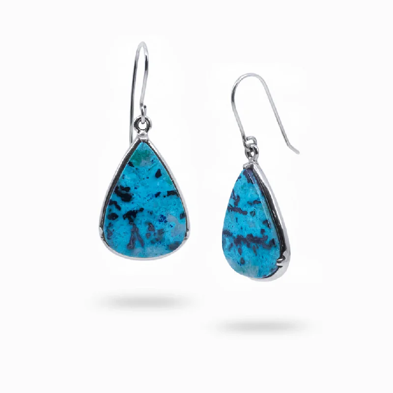 Shattuckite Drop Earrings