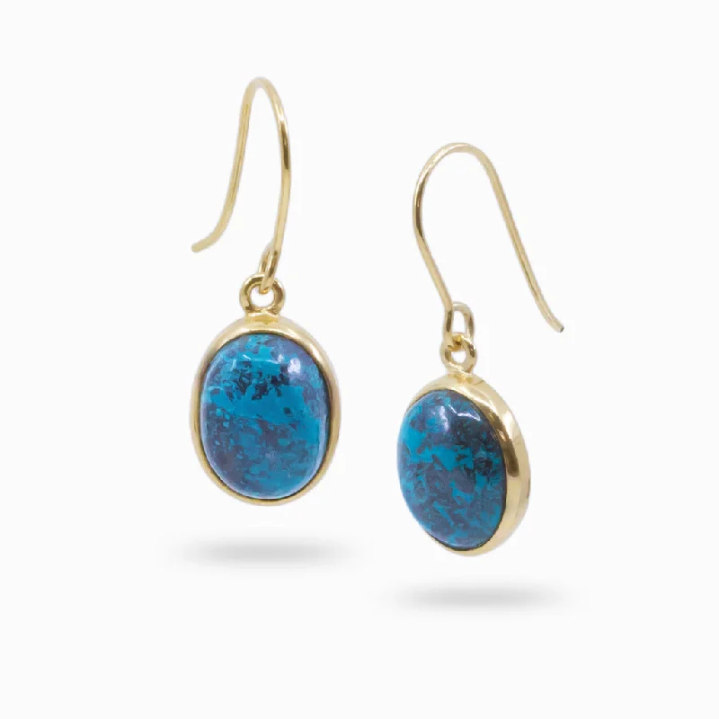 Shattuckite Drop Earrings