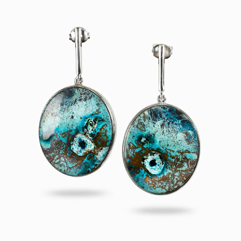 Shattuckite Drop Earrings