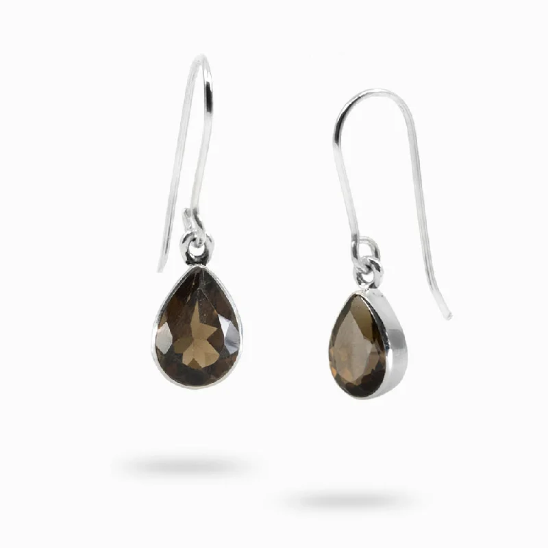 Smokey Quartz Drop Earrings