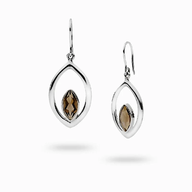 Smokey Quartz Drop Earrings