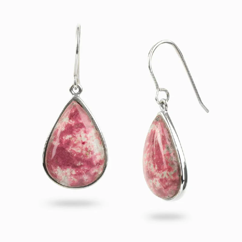 Thulite Drop Earrings