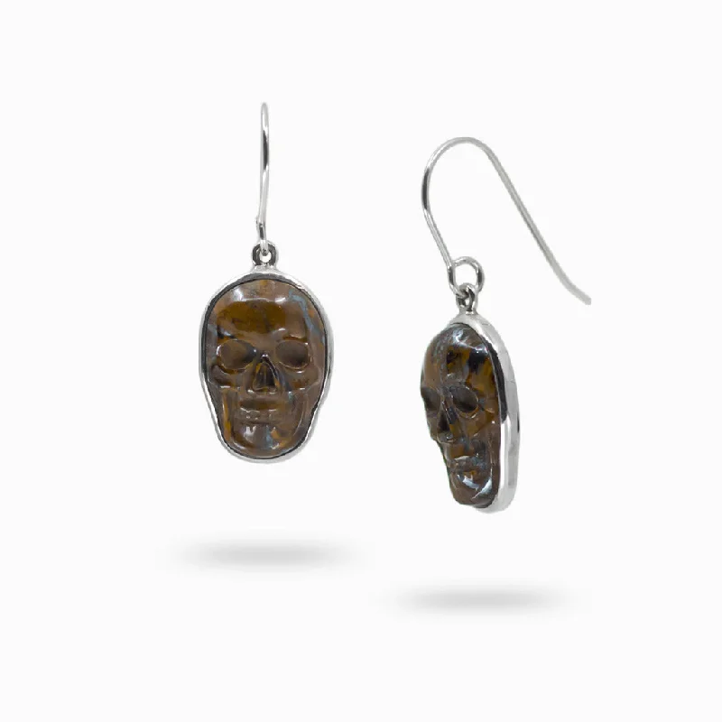 Tiger Iron Drop Earrings