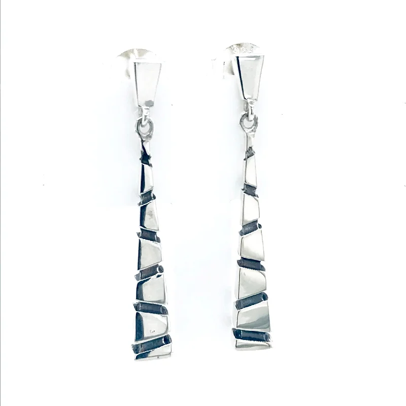 Trapezoid Design Drop Earrings